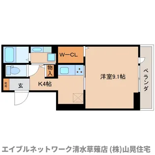 静岡県静岡市駿河区谷田【アパート】の間取り