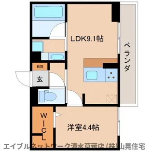 静岡県静岡市駿河区谷田【アパート】の間取り