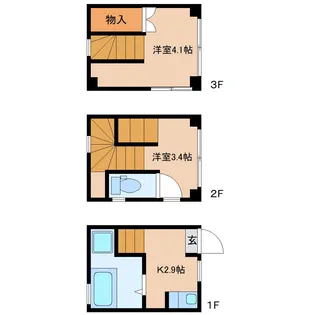 静岡県静岡市清水区島崎町【一戸建】の間取り