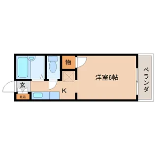 奈良県生駒郡三郷町立野南1丁目【アパート】の間取り