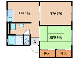 京都府木津川市木津神田【アパート】の間取り