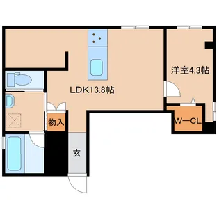 静岡県静岡市清水区宮代町【マンション】の間取り