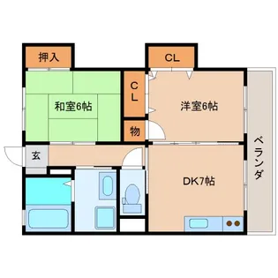 Tハイツ3【2階】の間取り