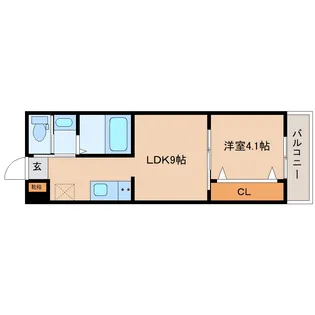 奈良県大和郡山市筒井町【アパート】の間取り