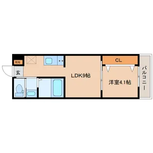 奈良県大和郡山市筒井町【アパート】の間取り