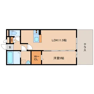 奈良県奈良市西九条町2丁目【マンション】の間取り