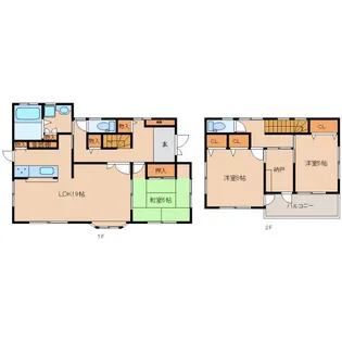 京都府木津川市州見台4丁目【一戸建】の間取り
