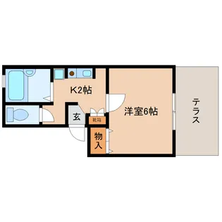 奈良県奈良市三条栄町【アパート】の間取り