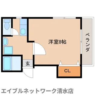 静岡県静岡市清水区三保【アパート】の間取り