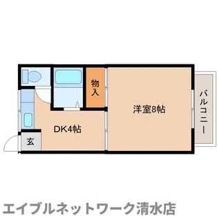 静岡県静岡市清水区三保【アパート】の間取り