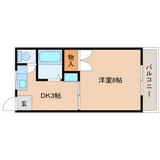 静岡県静岡市清水区三保【アパート】の間取り
