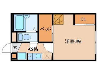 奈良県奈良市佐保台西町【マンション】の間取り