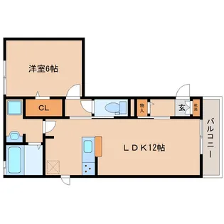 奈良県奈良市大安寺7丁目【アパート】の間取り