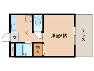 メルベーユひのきⅢ【1階】の間取り