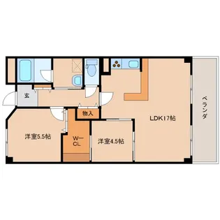 奈良県奈良市神殿町【マンション】の間取り