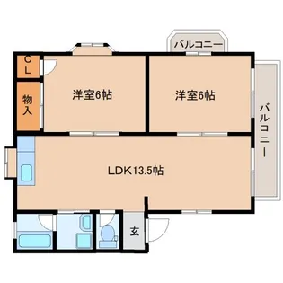 静岡県静岡市清水区天王西【マンション】の間取り