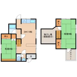 奈良県奈良市南登美ヶ丘【一戸建】の間取り