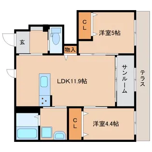 奈良県橿原市十市町【アパート】の間取り