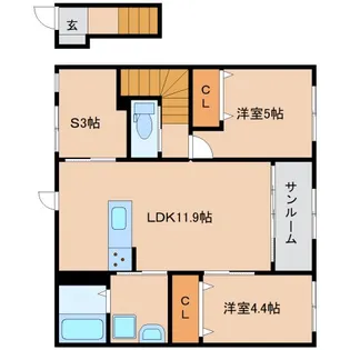 奈良県橿原市十市町【アパート】の間取り