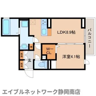 エフォート【2階】の間取り