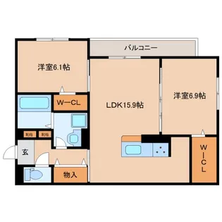 奈良県奈良市大森町【アパート】の間取り