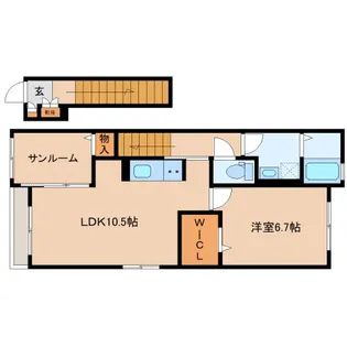 奈良県北葛城郡王寺町畠田8丁目【アパート】の間取り