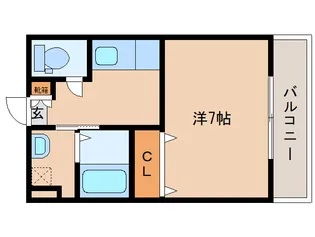 奈良県奈良市法華寺町【アパート】の間取り