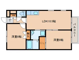奈良県奈良市疋田町2丁目【アパート】の間取り