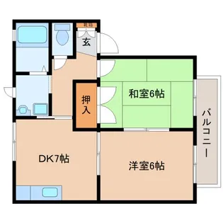 奈良県奈良市芝辻町2丁目【アパート】の間取り