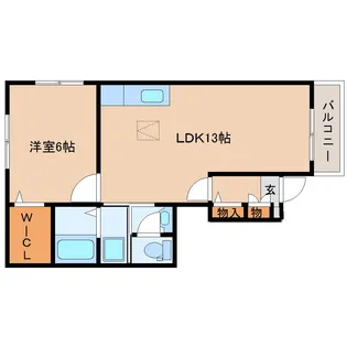 奈良県奈良市南京終町4丁目【アパート】の間取り
