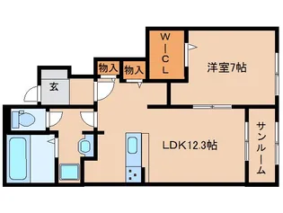奈良県奈良市北永井町【アパート】の間取り