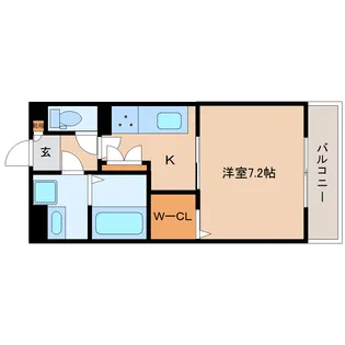 奈良県大和郡山市東岡町【アパート】の間取り