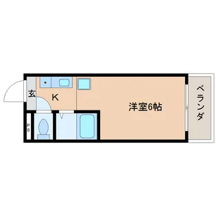 ジュネス新大宮【4階】の間取り