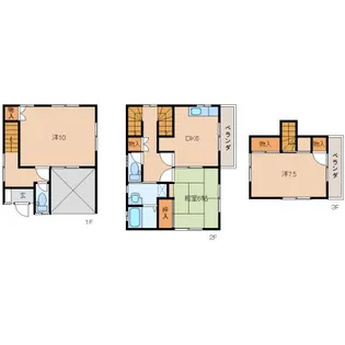 静岡県静岡市清水区船越東町【一戸建】の間取り