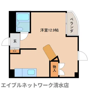 静岡県静岡市清水区大坪1丁目【マンション】の間取り