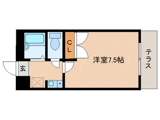 レオパレスルピナスⅡ【2階】の間取り