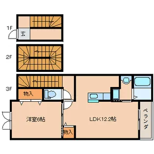 フォレスティア【3階】の間取り