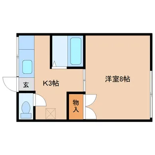 静岡県静岡市清水区三保【アパート】の間取り