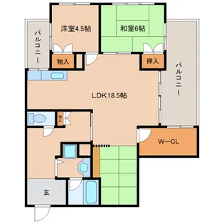 メゾンプリメール【60D号室】の間取り