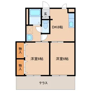 奈良県奈良市法華寺町【アパート】の間取り