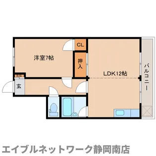 コーポたからや【302号室】の間取り