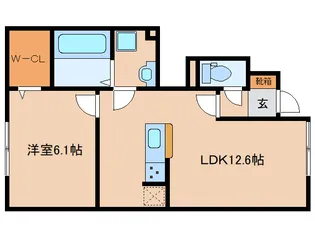 奈良県奈良市東九条町【アパート】の間取り