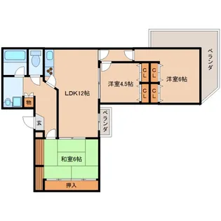 メゾンニュー大宮【8階】の間取り