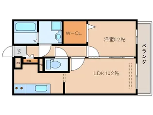 リビングタウン西大寺【3階】の間取り