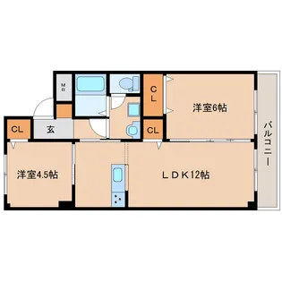 エスポワールキムラⅡ【103号室】の間取り
