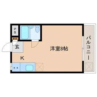 奈良県橿原市中曽司町【マンション】の間取り
