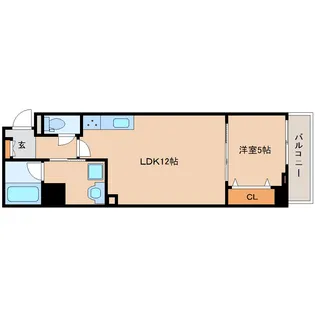 奈良県奈良市西大寺南町【マンション】の間取り