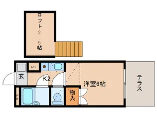フラッツ南紀寺【1階】の間取り