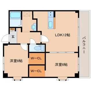 アクール添川【1階】の間取り