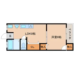奈良県生駒市辻町【マンション】の間取り